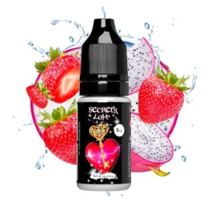 Le e liquide The Secret's Love Salt par Secret Key qui vous délivre une potion d'amour à base de fraise et de fruit du dragon dans un écrin de fraîcheur.