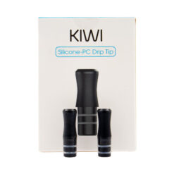 Pack de 2 drips tips évasés noir pour les Pods de Kiwi Vapor. Fins et doux avec leur revêtement en silicone, ils sont très confortables pour les lèvres.