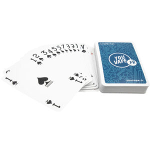 Le jeu de 52 Cartes YouVape vous permet de passer de bonnes soirées avec votre famille ou vos amis, qu'ils soient vapoteurs ou non.