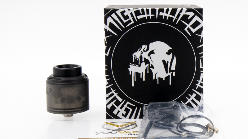 Contenu du coffret du Nightmare V2 Rda de Suicide Mods