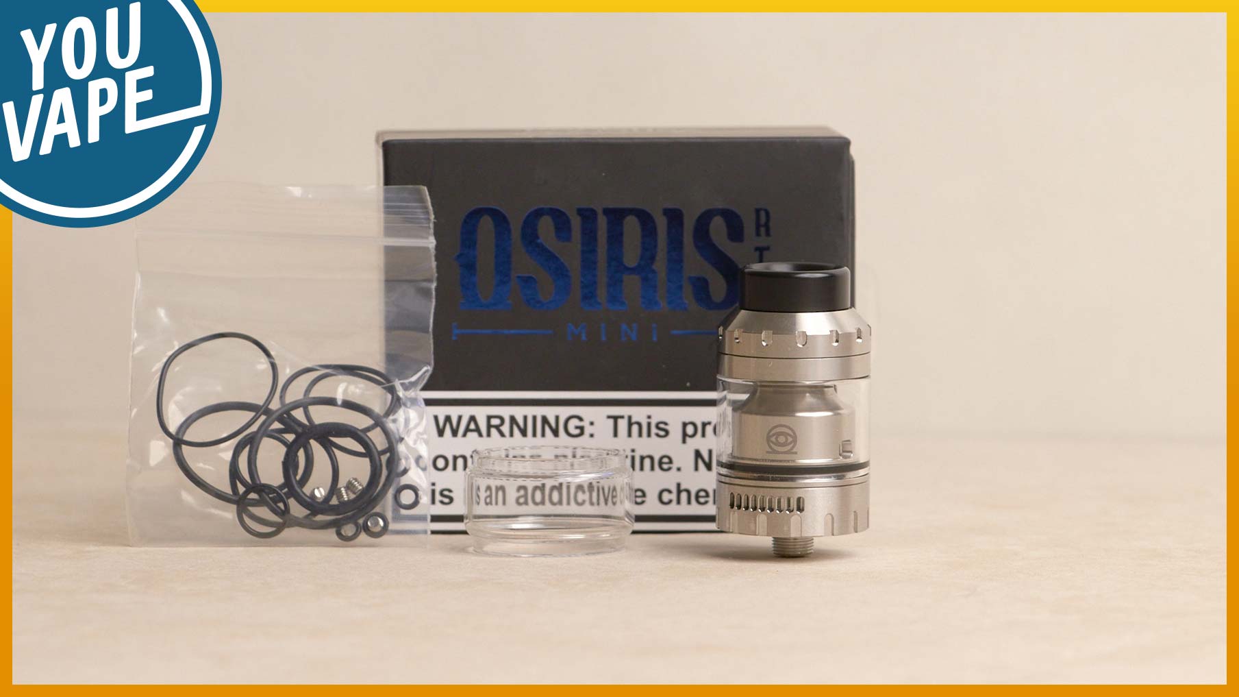 Contenu du coffret du Osiris Mini RTA de Vaperz-cloud