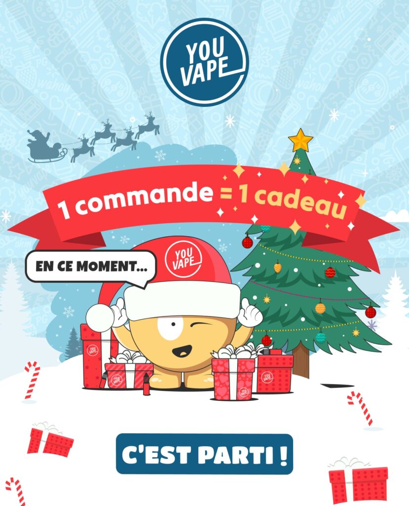 Pour Noël, 1 commande = 1 cadeau sur YouVape.fr