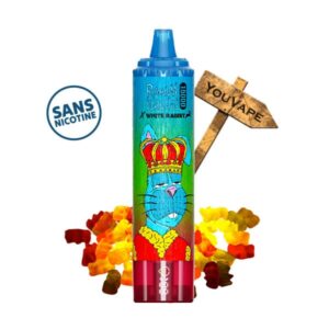 La Puff Tornado 15000 Gummy Bear est une puff jetable, mais aussi rechargeable et de longue durée. Elle contient en effet une réserve de 25ml de e-liquide pour 15000 puffs de plaisir avec cette saveur de bonbons.