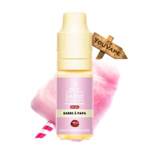 Le e-liquide Barbe à Papa Pod Liquide de Pulp vous transporte instantanément au cœur des fêtes foraines de votre enfance. Ses longs filaments sucrés à la fraise, fondant délicatement en bouche, éveillent des souvenirs gourmands et réconfortants.