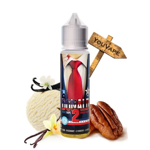 Le e liquide Donald 2 50ml de Swoke est une saveur de crème vanille, glace aux noix de pécan avec des pralines. Une pure gourmandise.