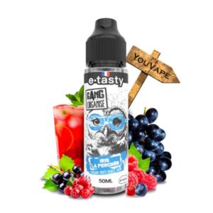 Le e-liquide Iris la Perchée de la gamme Bande Organisée vous invite à découvrir une limonade aux fruits rouges sublimée par une délicate touche de raisin.