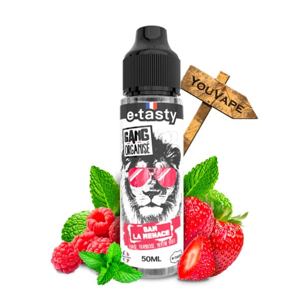 Le e-liquide Sam la Menace de la gamme Gang Organisé vous propose une alliance audacieuse de fraise et de framboise fraîchement cueillies, sublimée par une menthe verte rafraîchissante.