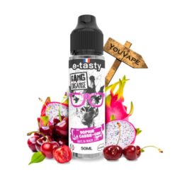 Le e-liquide Sophie la Casse-Cou de la gamme Gang Organisé vous propose un mariage audacieux entre le fruit du dragon et la cerise, pour une expérience légendaire et pleine de caractère.