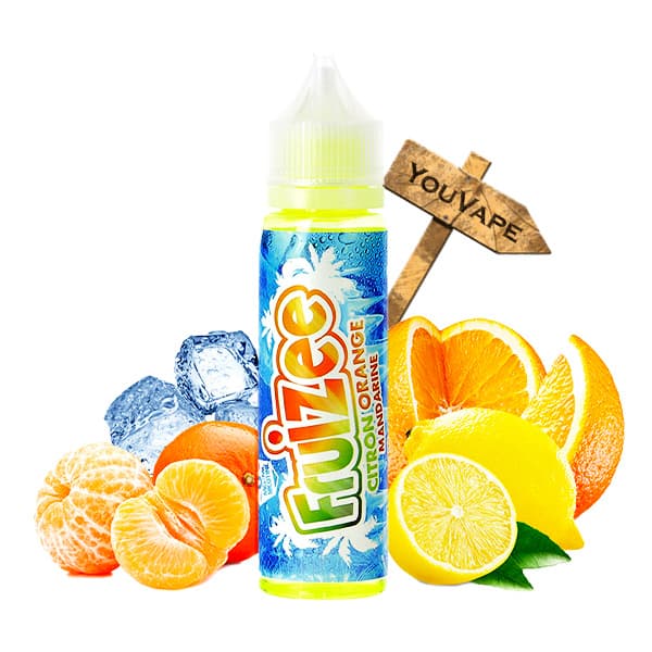 Le e liquide Citron Orange Mandarine 50ml de la gamme Fruizee par Eliquid France est un mélanges aux agrumes extra frais.