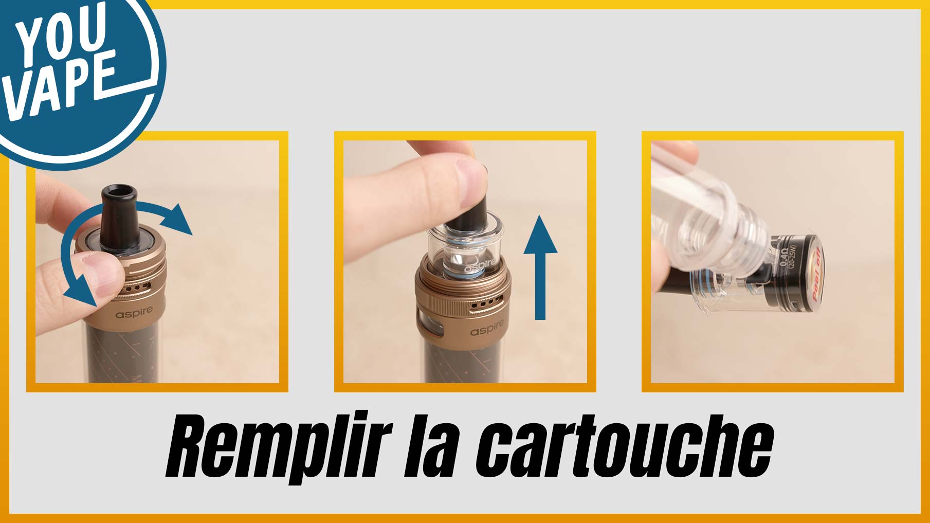 La cartouche de la Chicha Magnum peut contenir 6ml de e-liquide