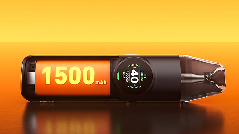 Oxva équipe son pod d'une batterie généreuse de 1500 mAh